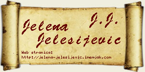 Jelena Jelesijević vizit kartica